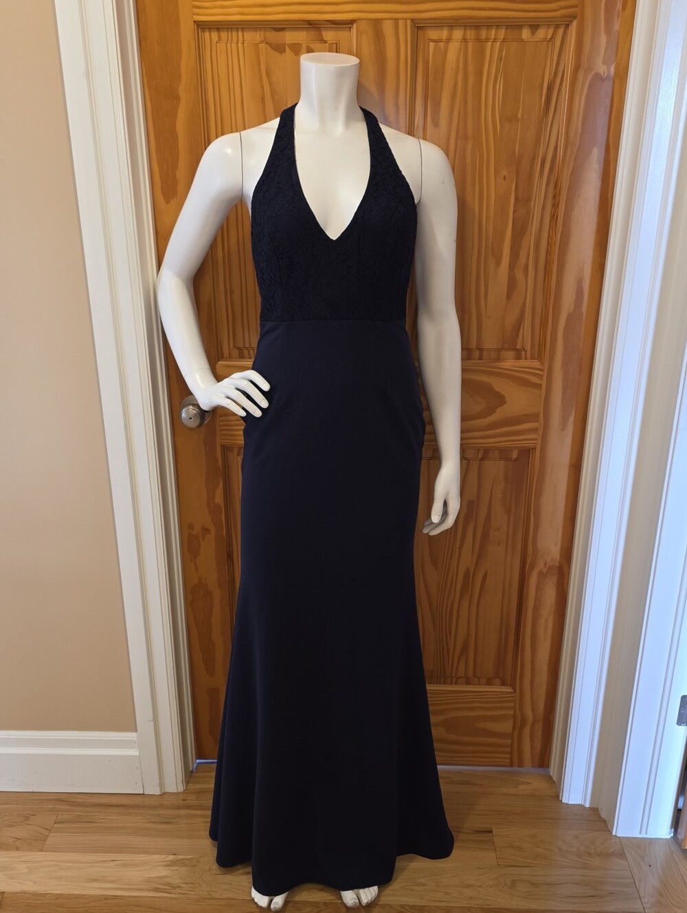 Lulus Love Potion Size M Navy Halter Maxi Dress